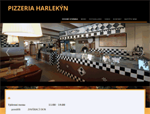 Tablet Screenshot of pizzeriaharlekyn.cz